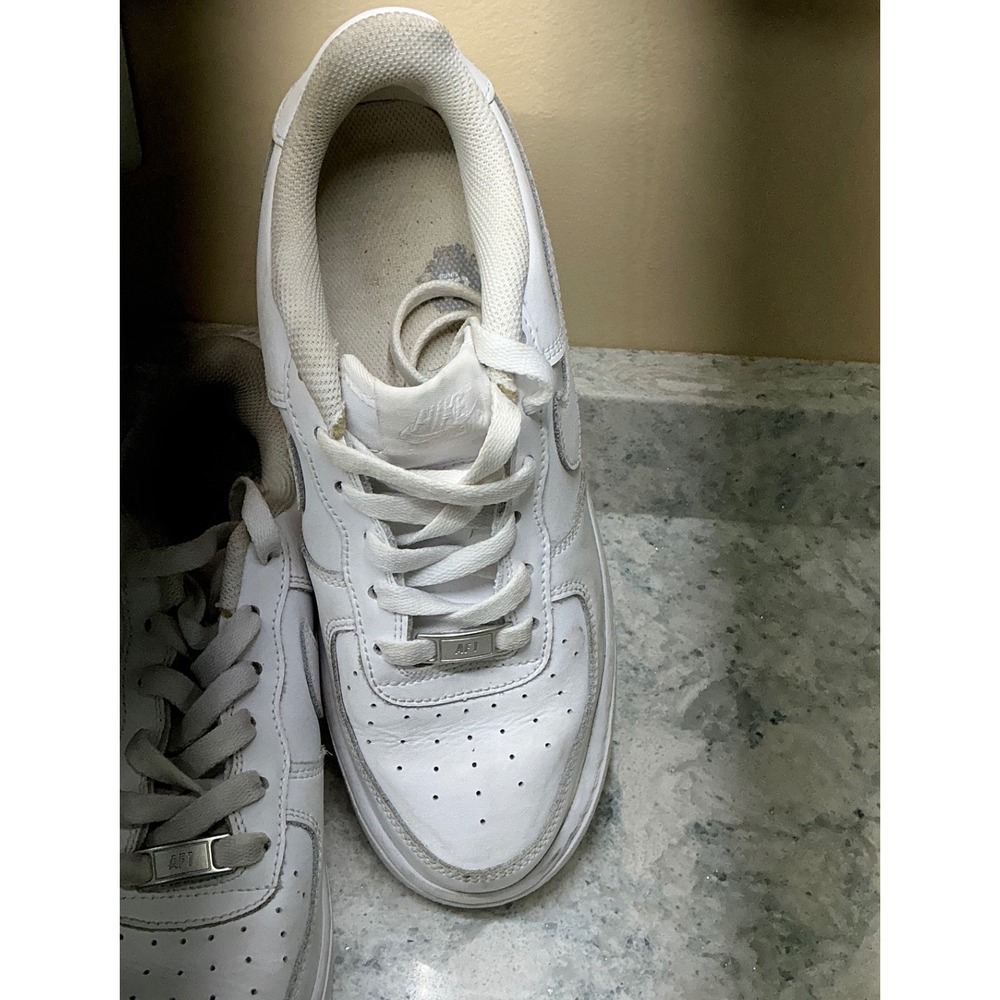 Nike Sneakers Air Force 1 Low 6.5Y White Leather FV5951-111 Classic Streetwear